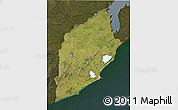 Satellite 3D Map of ROCHA, darken