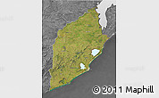 Satellite 3D Map of ROCHA, desaturated