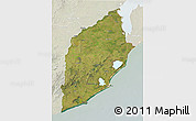 Satellite 3D Map of ROCHA, lighten