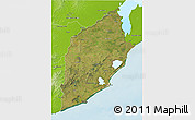 Satellite 3D Map of ROCHA, physical outside