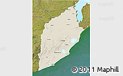 Shaded Relief 3D Map of ROCHA, satellite outside