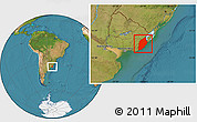 Satellite Location Map of ROCHA