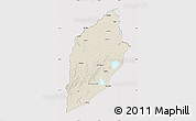 Shaded Relief Map of ROCHA, cropped outside