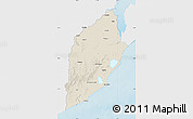 Shaded Relief Map of ROCHA, single color outside