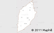 Classic Style Simple Map of ROCHA, cropped outside