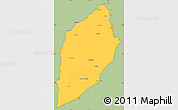 Savanna Style Simple Map of ROCHA, cropped outside