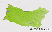 Physical 3D Map of SALTO, cropped outside