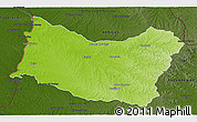 Physical 3D Map of SALTO, darken