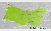 Physical 3D Map of SALTO, lighten, desaturated