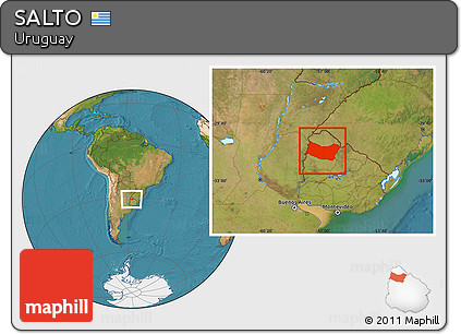 Satellite Location Map of SALTO