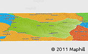 Physical Panoramic Map of SALTO, political outside