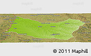 Physical Panoramic Map of SALTO, satellite outside