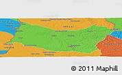 Political Panoramic Map of SALTO