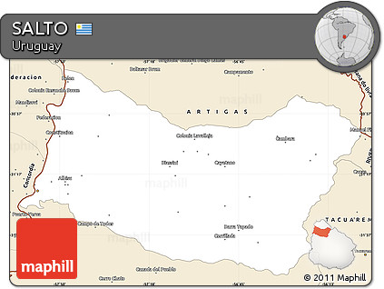 Classic Style Simple Map of SALTO