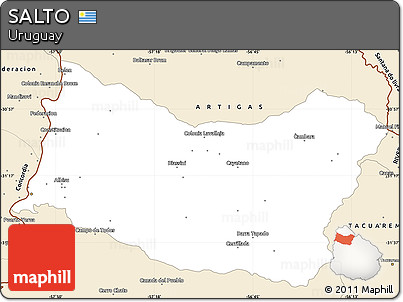 Classic Style Simple Map of SALTO