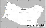 Gray Simple Map of SALTO, single color outside
