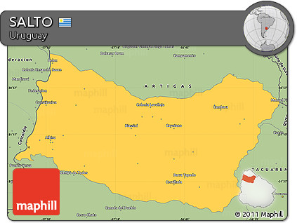 Savanna Style Simple Map of SALTO