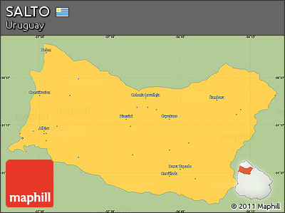 Savanna Style Simple Map of SALTO, single color outside