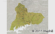 Satellite 3D Map of TACUAREMBO, lighten, semi-desaturated