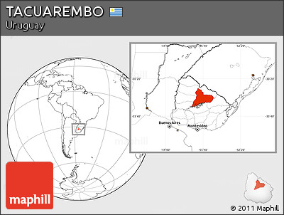 Blank Location Map of TACUAREMBO