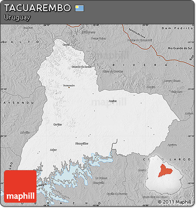 Gray Map of TACUAREMBO