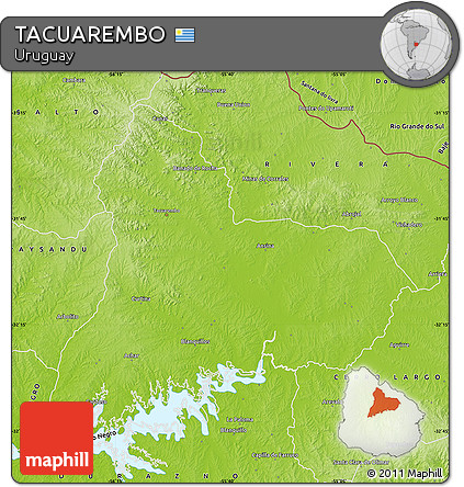 Physical Map of TACUAREMBO