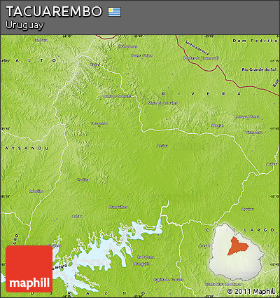 Physical Map of TACUAREMBO