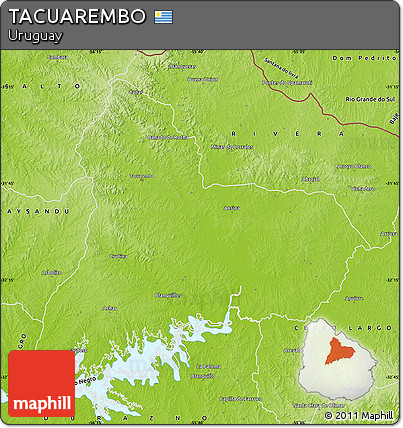 Physical Map of TACUAREMBO