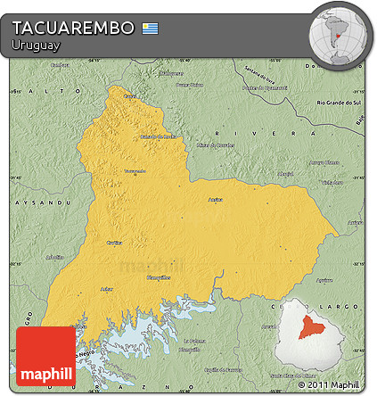Savanna Style Map of TACUAREMBO