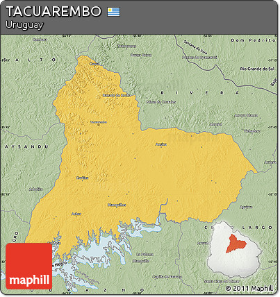 Savanna Style Map of TACUAREMBO