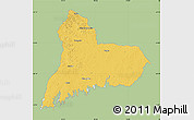 Savanna Style Map of TACUAREMBO, single color outside