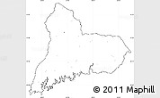 Blank Simple Map of TACUAREMBO, cropped outside, no labels