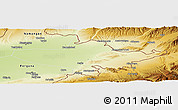 Physical Panoramic Map of Andizhan