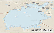 Classic Style Panoramic Map of Aral Sea