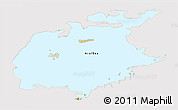 Satellite Panoramic Map of Aral Sea, cropped outside