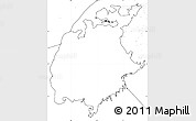 Blank Simple Map of Aral Sea, no labels