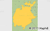 Savanna Style Simple Map of Aral Sea
