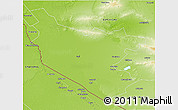 Physical 3D Map of Bukhara