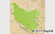 Physical Map of Bukhara, satellite outside