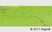 Physical Panoramic Map of Khorezm