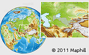 Savanna Style Location Map of Uzbekistan, physical outside, hill shading