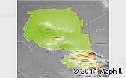 Physical 3D Map of Samarkand, desaturated