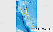 Physical 3D Map of Vanuatu, darken, desaturated, land only