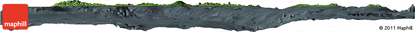 Satellite Horizon Map of Vanuatu, darken, semi-desaturated
