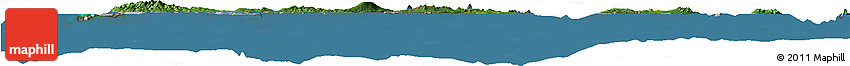 Satellite Horizon Map of Vanuatu, lighten, desaturated, land only