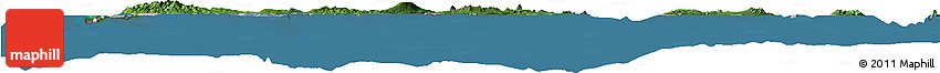 Satellite Horizon Map of Vanuatu, lighten, semi-desaturated, land only