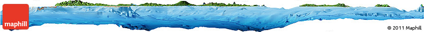 Satellite Horizon Map of Vanuatu, political outside