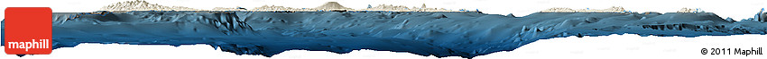 Shaded Relief Horizon Map of Vanuatu, darken Shaded Relief Horizon Map of Vanuatu, darken