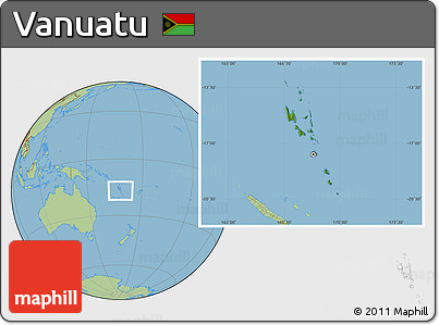 Satellite Location Map of Vanuatu, savanna style outside