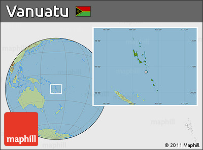 Satellite Location Map of Vanuatu, savanna style outside